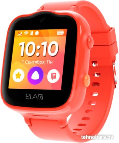 Умные часы Elari KidPhone 4G Bubble (красный) фото 3