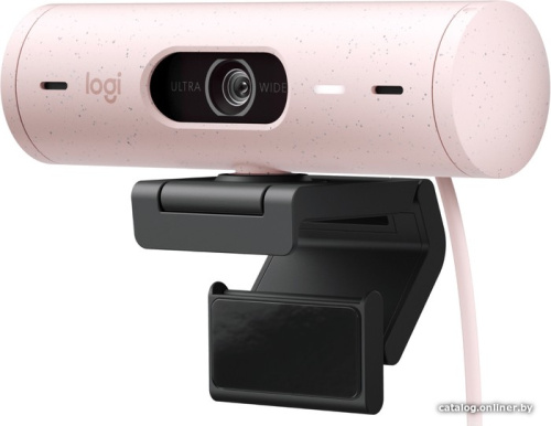 Веб-камера Logitech Brio 500 (розовый) фото 3