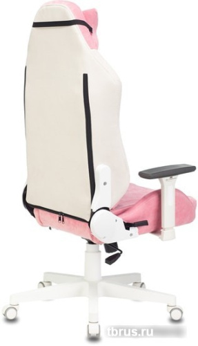 Кресло Бюрократ Zombie EPIC PRO Fabric (белый/розовый) фото 6
