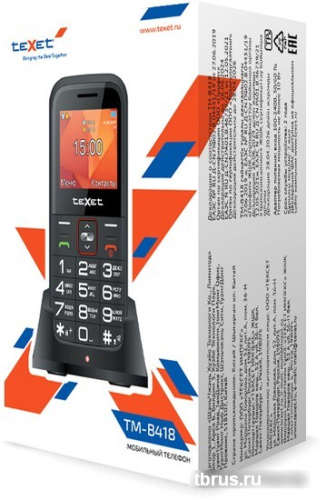 Мобильный телефон TeXet TM-B418 (красный) фото 6