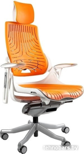 Кресло UNIQUE WAU TPE-Mango (белый/оранжевый) фото 3