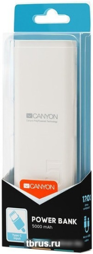 Портативное зарядное устройство Canyon CNE-CPB05W фото 6