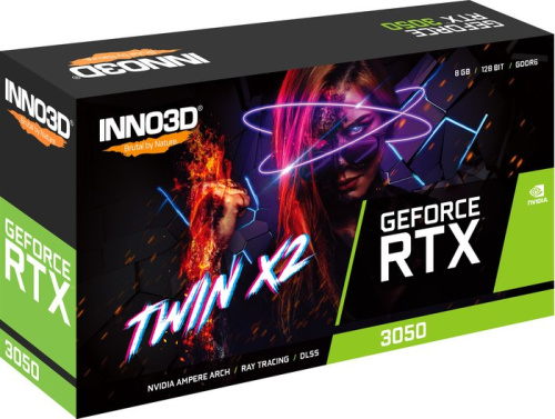 Видеокарта Inno3D GeForce RTX 3050 Twin X2 N30502-08D6-1190VA42 фото 5
