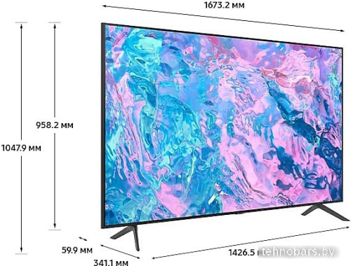 Телевизор Samsung Crystal UHD 4K CU7100 UE75CU7100UXRU фото 5