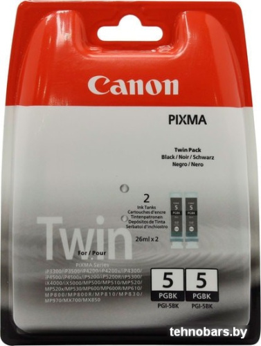 Картридж-чернильница (ПЗК) Canon PGI-5BK Twin фото 3