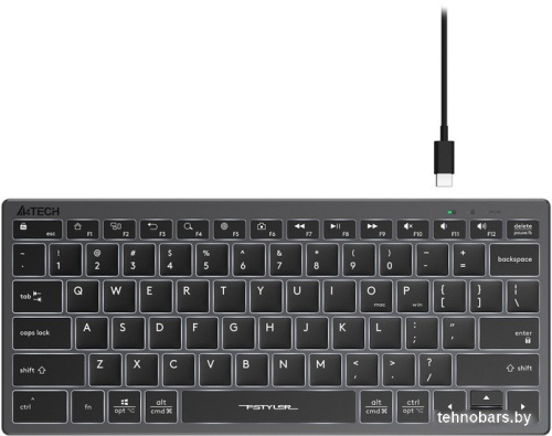 Клавиатура A4Tech Fstyler FX61 (серый/черный) фото 4