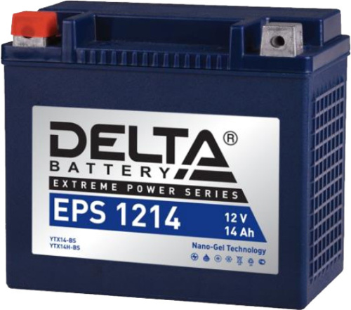 Мотоциклетный аккумулятор Delta EPS 1214 (14 А·ч)
