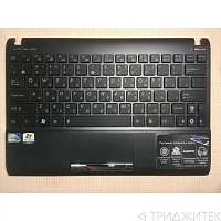 Клавиатура для ноутбука Asus EEEPC 1025 черная, с верхней панелью