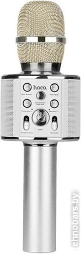 Микрофон Hoco BK3 (серебристый) фото 3