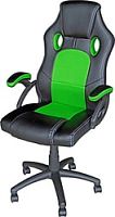Кресло Mio Tesoro Дино X-2706 (черный/зеленый)