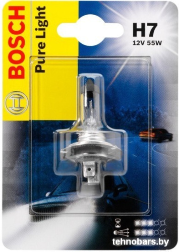 Галогенная лампа Bosch H7 Pure Light Blister 1шт фото 5