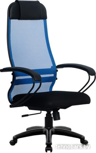 Кресло Metta SU-1-BP Комплект 11, Pl тр/сечен (резиновые ролики, синий) фото 3