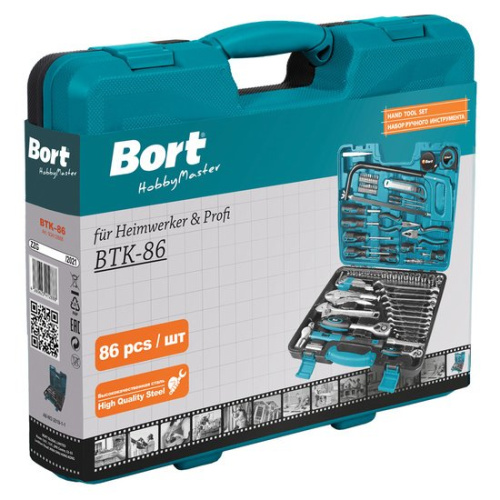 Универсальный набор инструментов Bort BTK-86 (86 предметов) фото 4