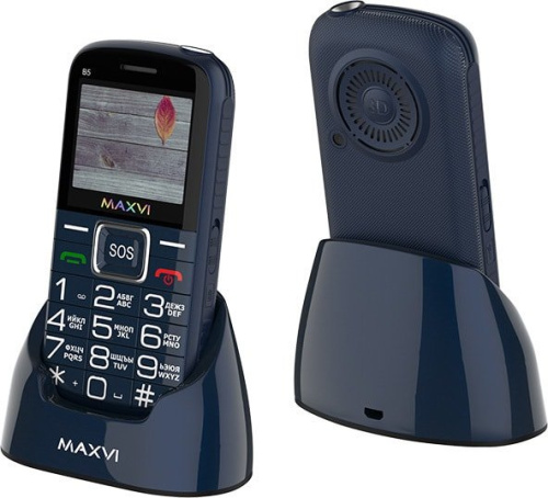 Мобильный телефон Maxvi B5 (синий) фото 4