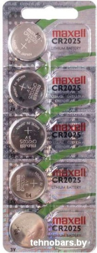 Батарейки Maxell CR2025 5 шт фото 3