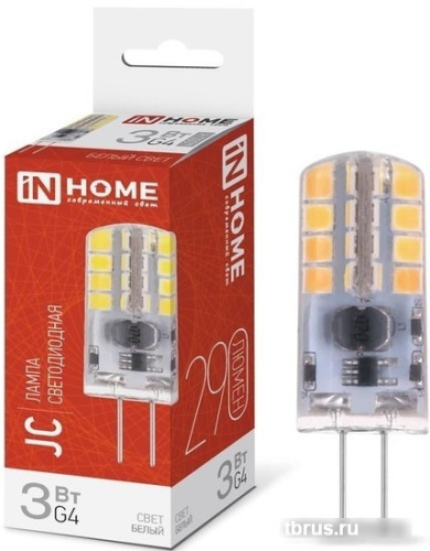 Светодиодная лампочка In Home LED-JC 3Вт 12В G4 4000К 290лм 4690612036021 фото 3