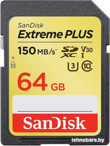 Карта памяти SanDisk Extreme PLUS SDSDXW6-064G-GNCIN SDXC 64GB фото 3