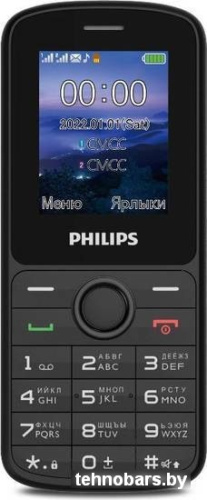 Кнопочный телефон Philips Xenium E2101 (черный) фото 4