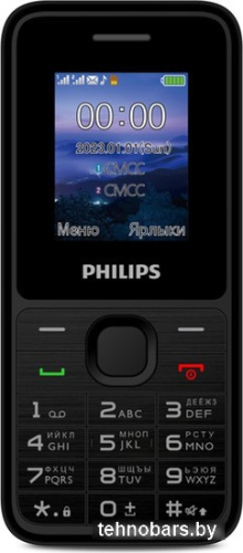 Кнопочный телефон Philips Xenium E2125 (черный) фото 4