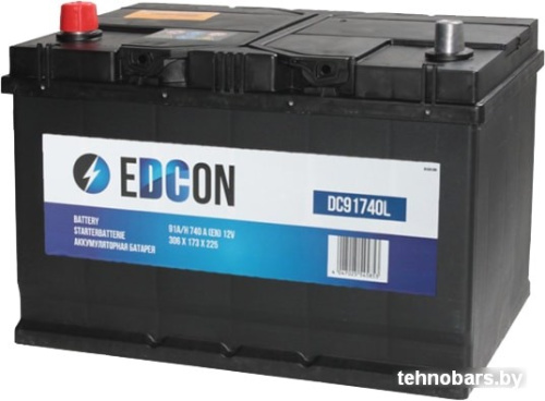 Автомобильный аккумулятор EDCON DC91740L (91 А·ч) фото 3