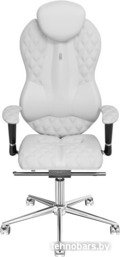 Кресло Kulik System Grand (экокожа, с подголовником, белый) фото 3