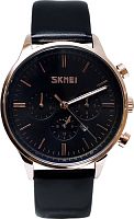 Наручные часы Skmei 9117-3 (розовое золото/черный)