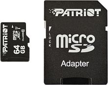 Patriot microSDXC LX Series (Class 10) 64GB + адаптер [PSF64GMCSDXC10]
