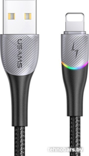 Кабель Usams U77 USB Type-A - Lightning SJ541USB01 (1.2, черный) фото 3