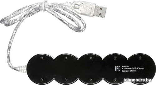 USB-хаб Buro BU-HUB4-0.5-U2.0-Snake фото 4