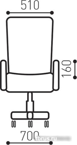 Кресло Brabix Trust EX-535 (черный/серый) фото 7