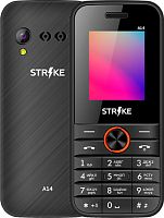 Кнопочный телефон Strike A14 (черный/оранжевый)