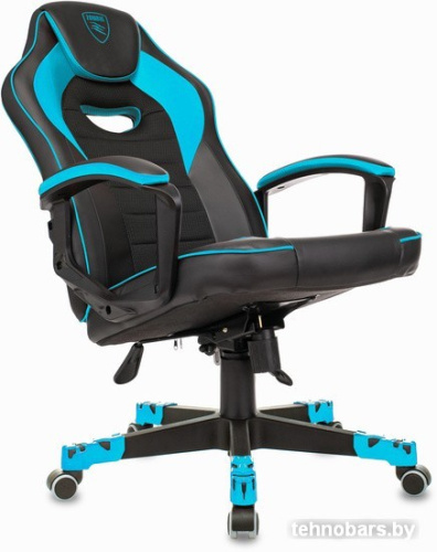 Кресло Zombie Game 16 (черный/голубой) фото 4