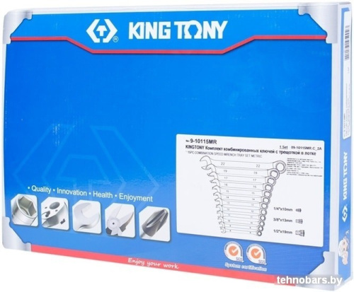 Набор ключей King Tony 9-10115MR (15 предметов) фото 4