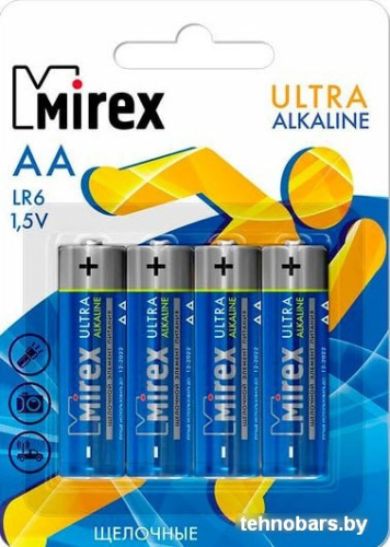 Батарейки Mirex Ultra Alkaline AA 4 шт LR6-E4 фото 3
