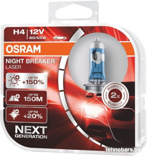 Галогенная лампа Osram H4 64193NL-HCB 2шт фото 3