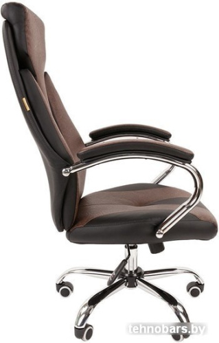 Кресло CHAIRMAN 901 (черный/коричневый) фото 5