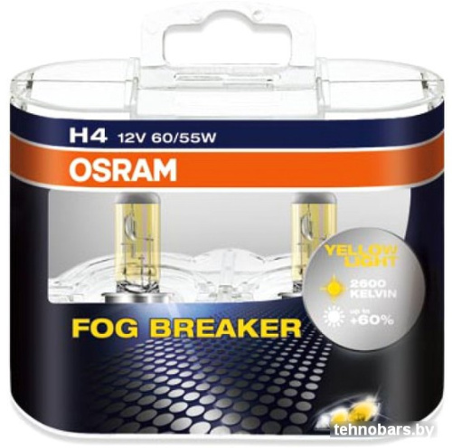 Галогенная лампа Osram H4 Fog Breaker 2шт [62193FBR-DUOBOX] фото 3