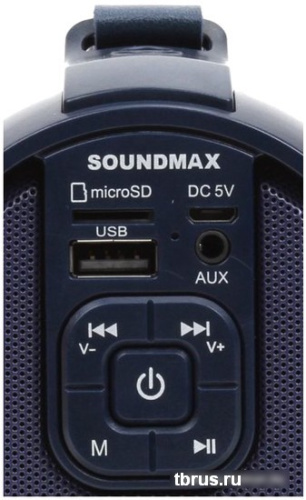 Беспроводная колонка Soundmax SM-PS5020B (темно-синий) фото 4