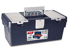 Ящик для инструмента пластмассовый 40x21,7x16,6см (с лотком) (TAYG) (112003)