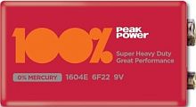 Батарейки PeakPower 6F22/PP1604E-2S1