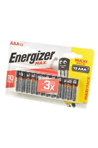 Батарейка (элемент питания) Energizer MAX+Power Seal LR03 BL12, 1 штука