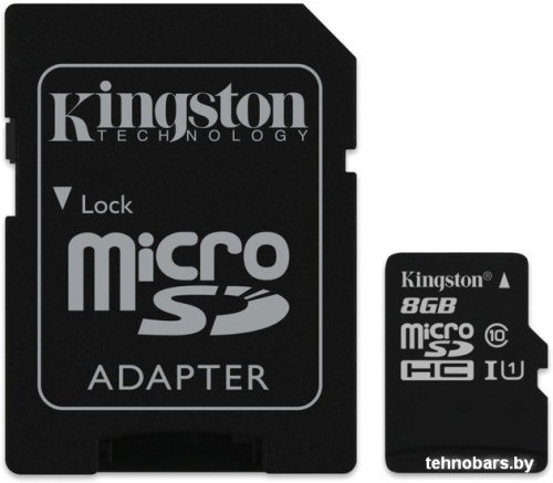 Карта памяти Kingston microSDHC (Class 10) U1 8GB + адаптер [SDCIT/8GB] фото 3