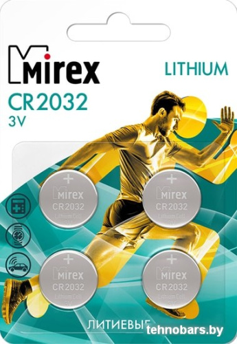 Батарейки Mirex CR2032 4 шт CR2032-E4 фото 3