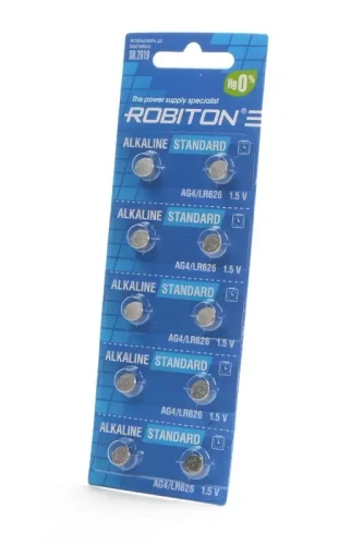 Батарейка (элемент питания) Robiton Standard R-AG4-0-BL10 AG4 (0% Hg) BL10, 1 штука