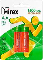 Аккумуляторы Mirex AA 1400mAh 2 шт HR6-14-E2