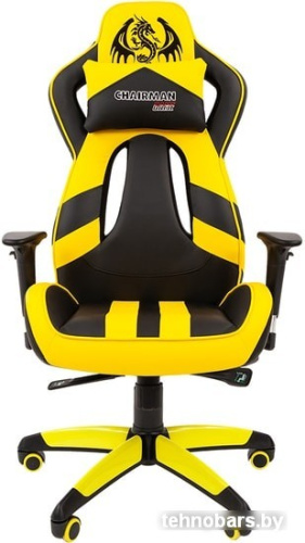Кресло CHAIRMAN Game 25 (черный/желтый) фото 4