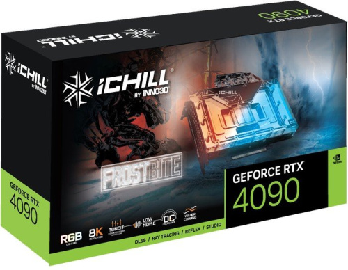 Видеокарта Inno3D GeForce RTX 4090 iChill Frostbite C4090-246XX-1833FB фото 4