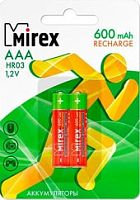 Аккумуляторы Mirex AAA 600mAh 2 шт HR03-06-E2