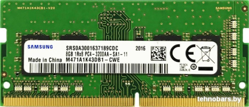Оперативная память Samsung 8GB DDR4 SODIMM PC4-25600 M471A1K43EB1-CWE фото 3