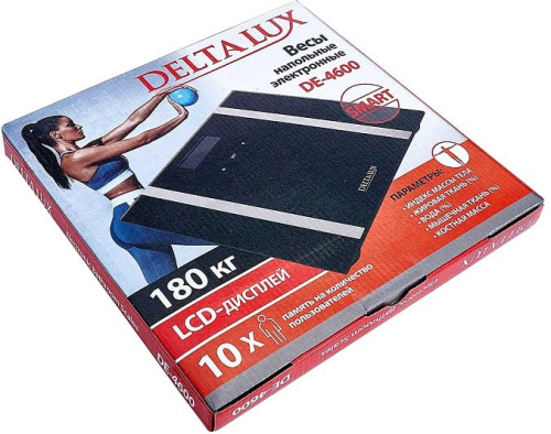 Напольные весы Delta Lux DE-4600 (черный) фото 4